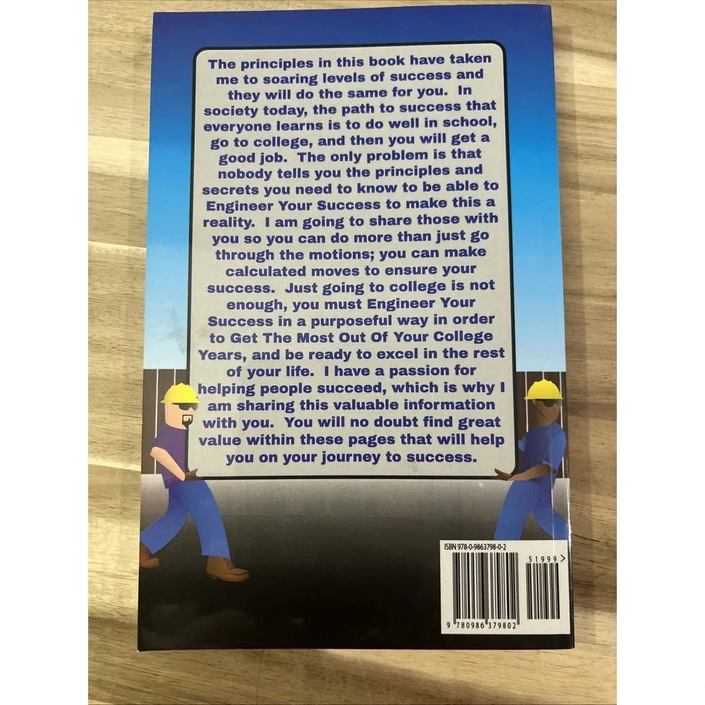 Gregory Serrien‎ Engineer Your College Success Book Students Blue Softcover 9x6